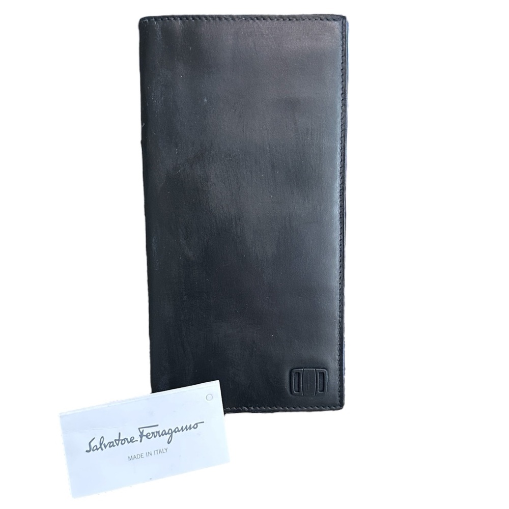 Salvatore Ferragamo New Wave Two Tone Leather Wallet - NWOT